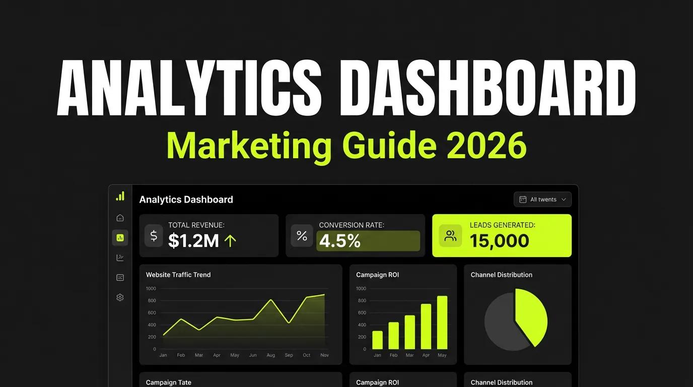 Marketing Analytics Dashboard Guide 2026