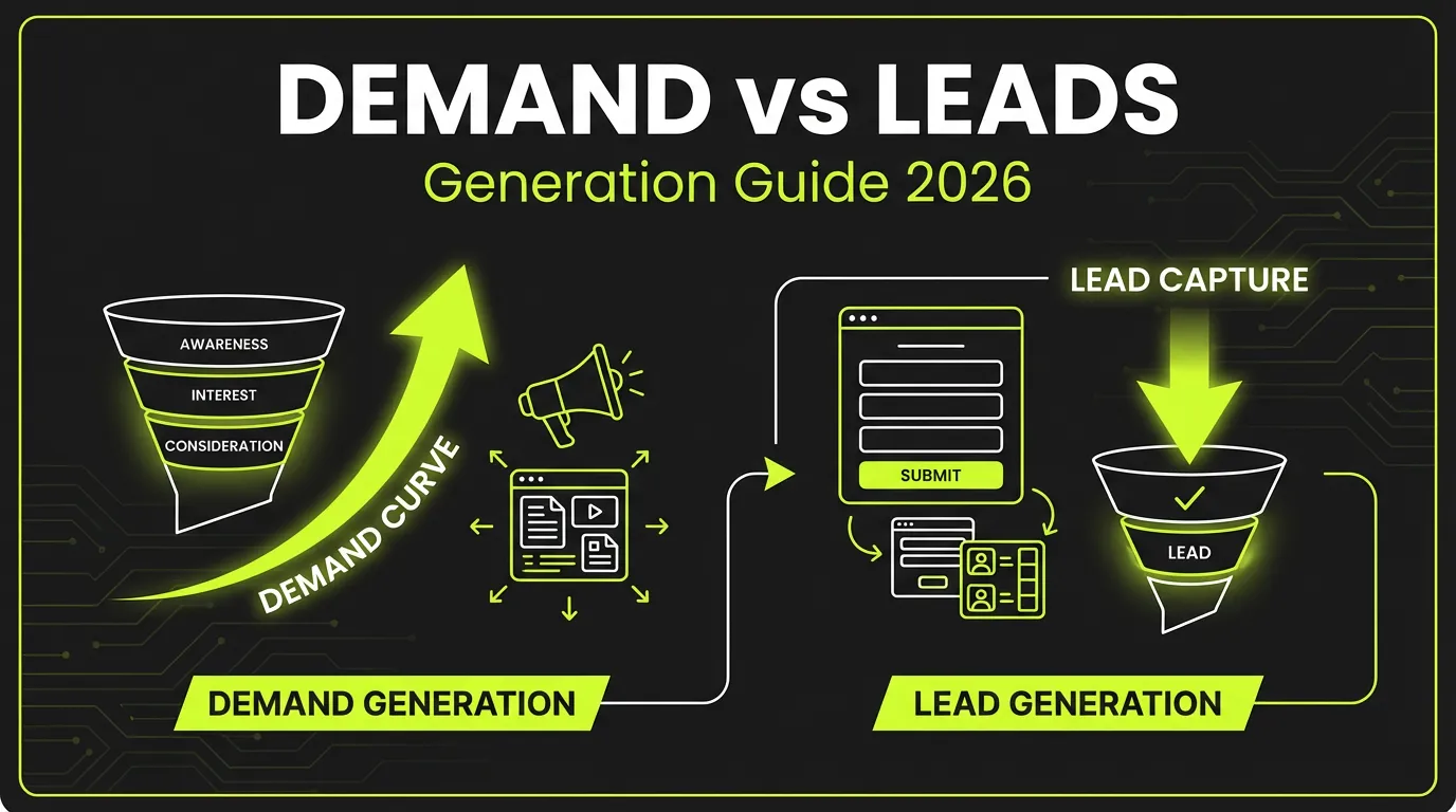 Demand Gen vs Lead Gen Guide 2026