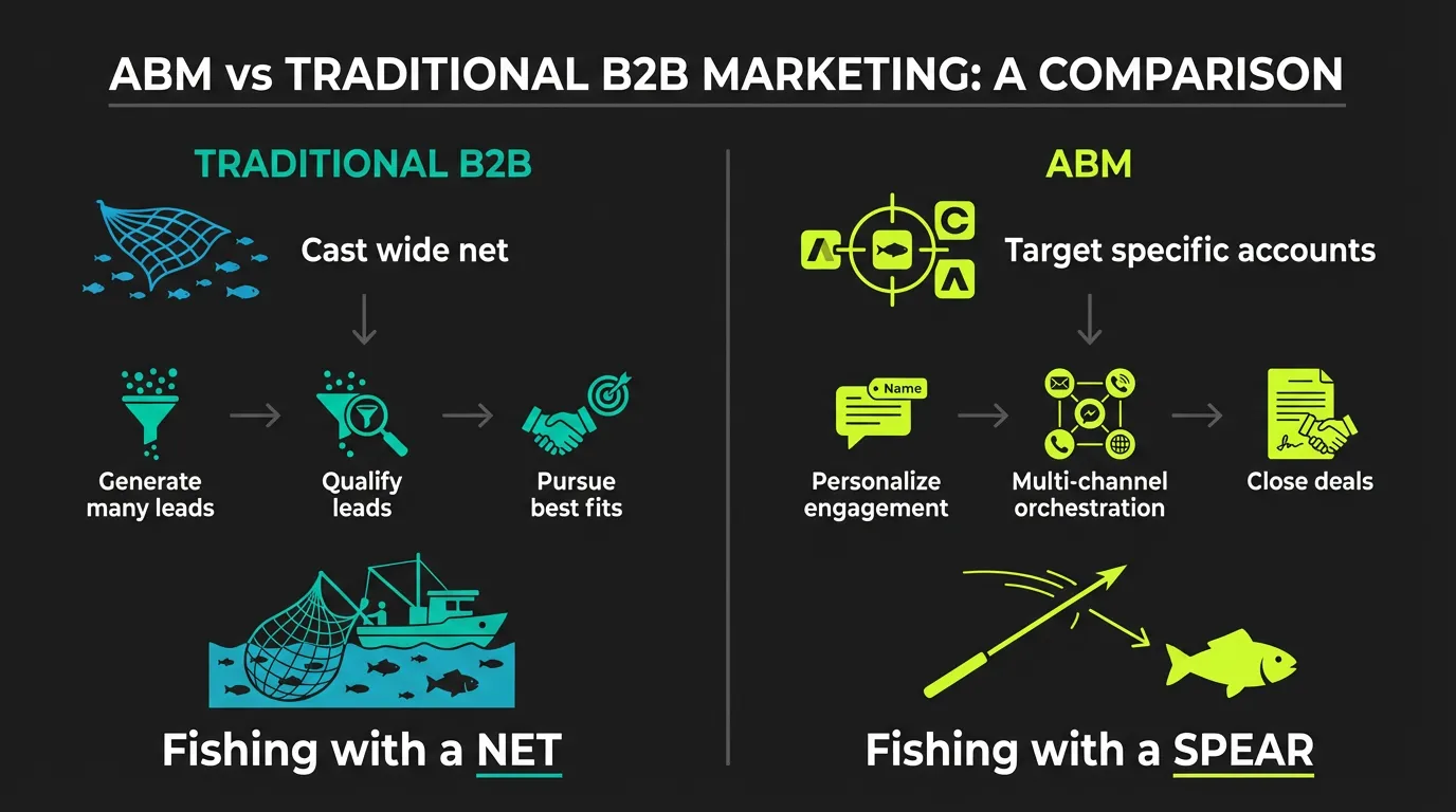 ABM vs Traditional B2B Marketing Comparison