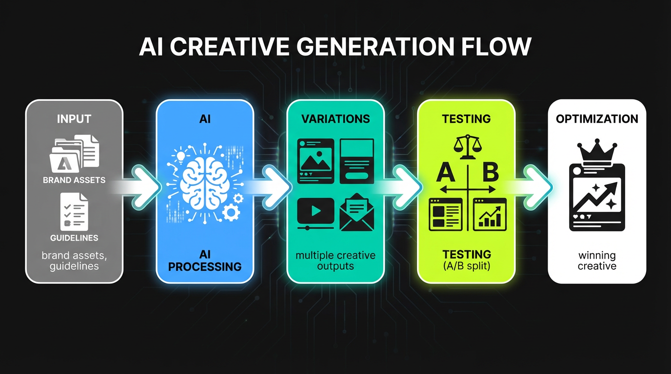 AI Creative Generation Flow - From Input to Output