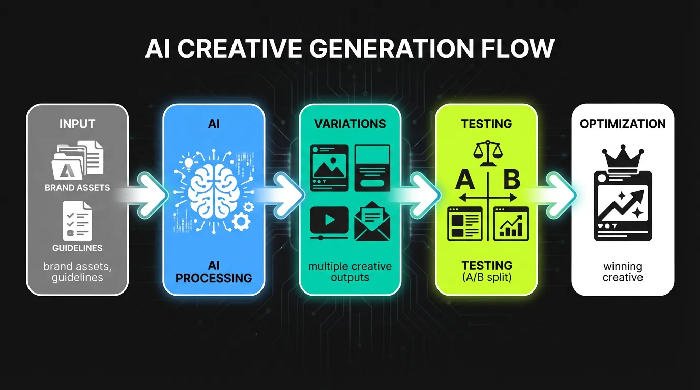 AI Creative Generation Flow - From Input to Output