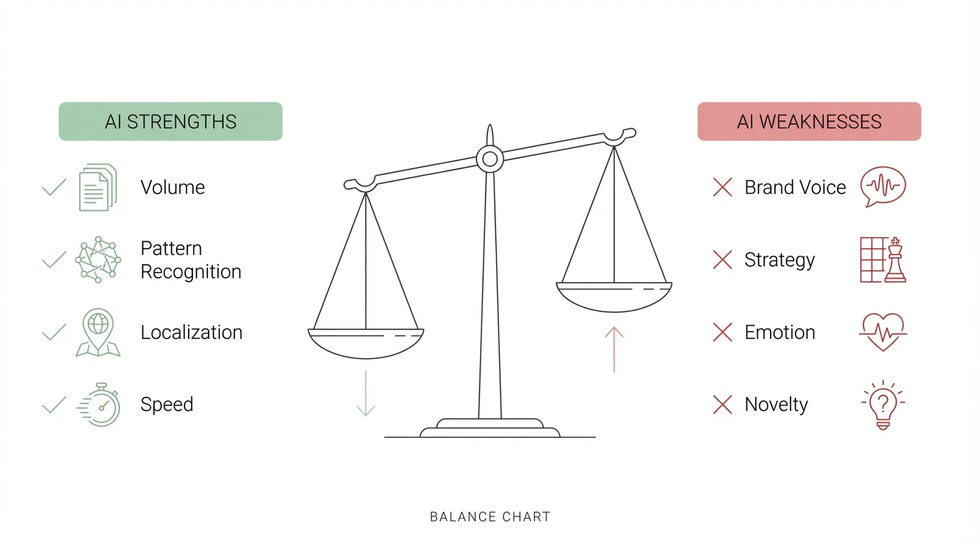 AI Strengths vs Weaknesses
