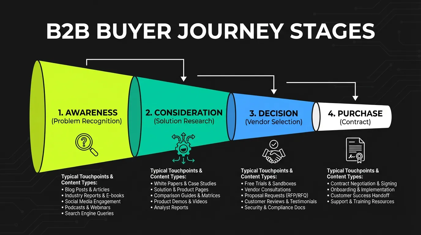 B2B Buyer Journey Stages