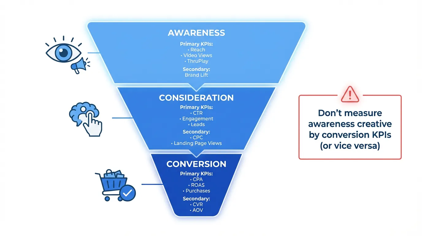 Creative KPIs by Funnel Stage
