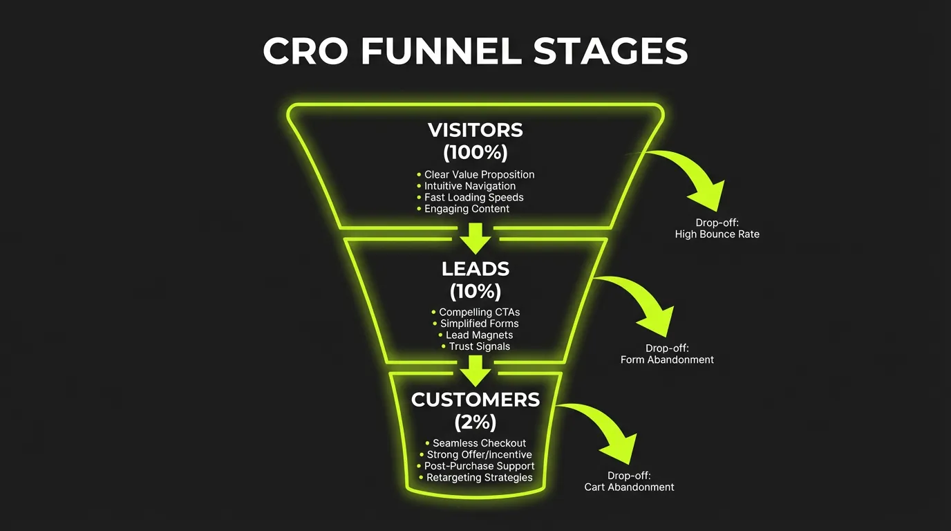 CRO Funnel Diagram