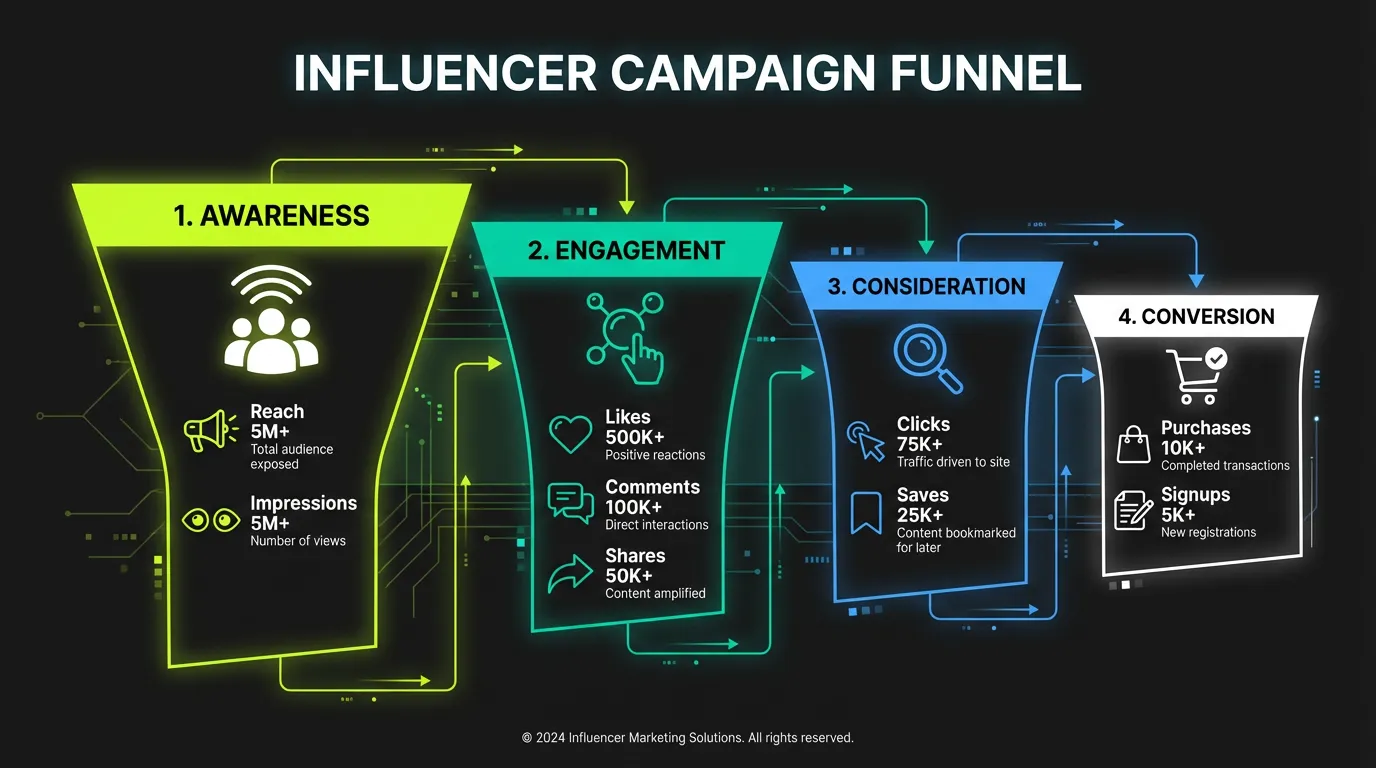 Influencer Campaign Funnel