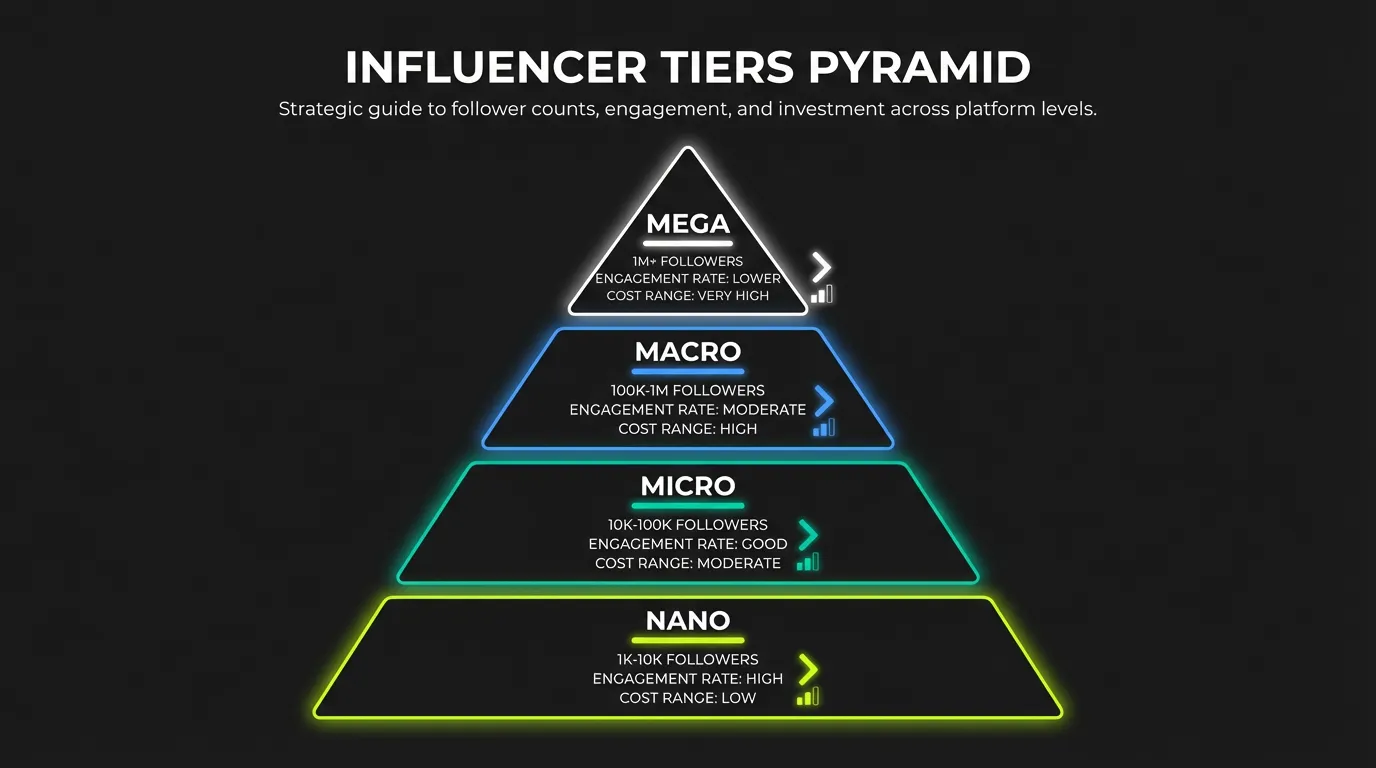 Influencer Tiers Pyramid