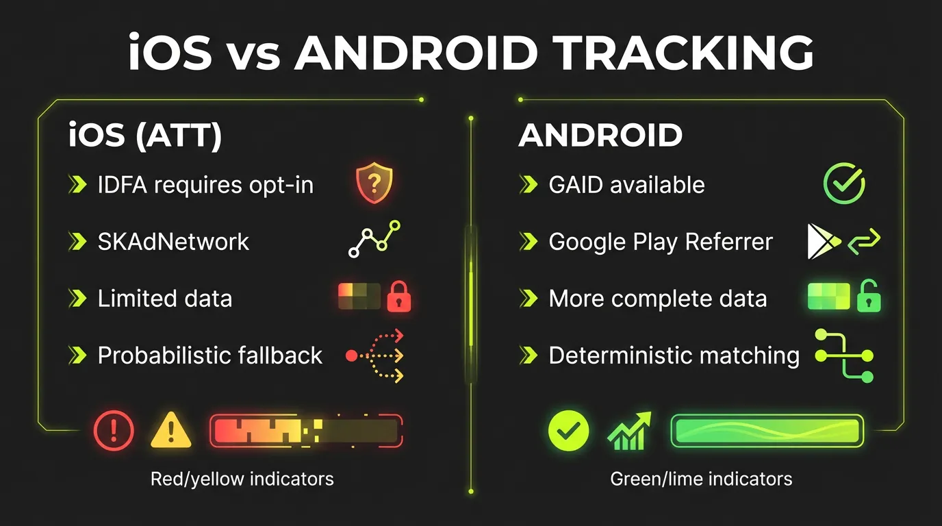 iOS vs Android Tracking