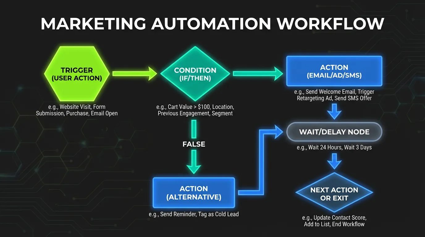 Marketing Automation Workflow Diagram