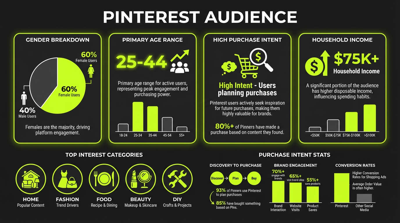 Pinterest Audience Demographics