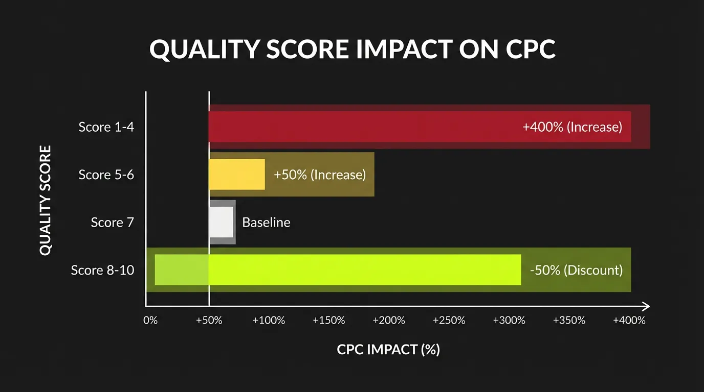 Quality Score Impact on CPC