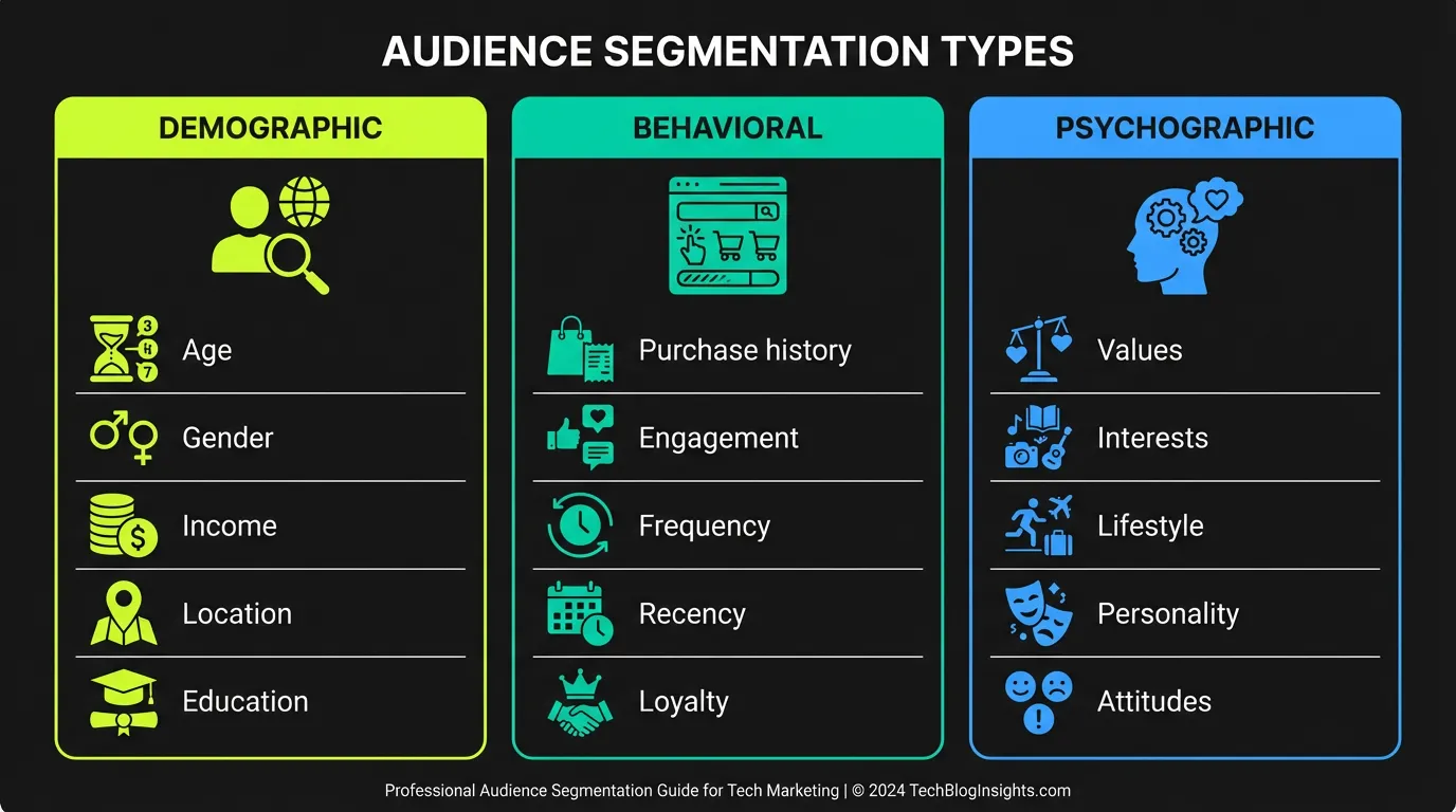 Audience Segmentation Types Diagram